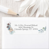 冬の葉の水の色結婚の ラベル (インサイチュ)