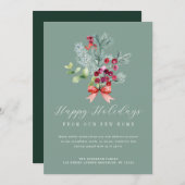 冬の葉の移動お知らせカード シーズンカード (正面/裏面)