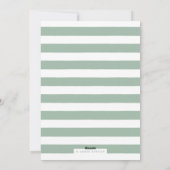 冬の葉クリスマスカード – ティール(緑がかった色) シーズンカード (裏面)