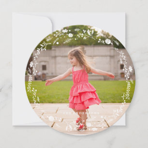 冬の葉クリスマスホリデーカード シーズンカード