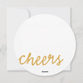 冬の葉クリスマスホリデーカード シーズンカード (裏面)