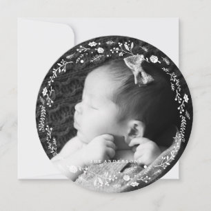 冬の葉クリスマスホリデーカード シーズンカード