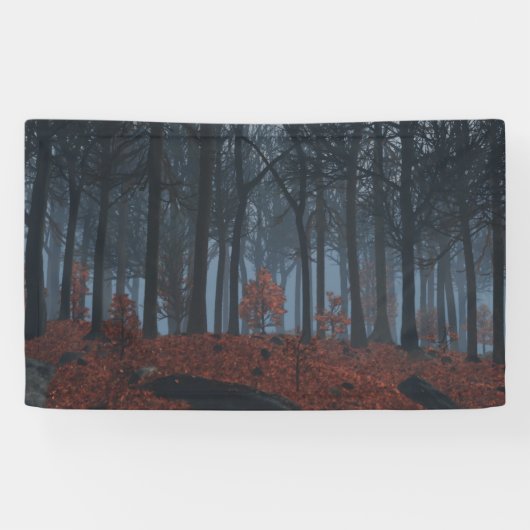 冬の葉バナー 横断幕 (横)