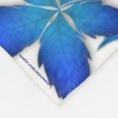 冬の葉フリースブランケット フリースブランケット (角)