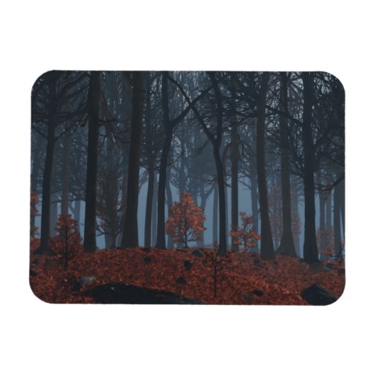 冬の葉マグネット マグネット (横)