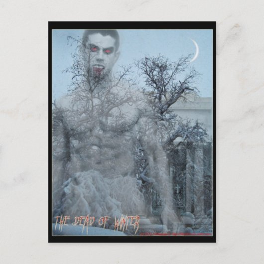 冬の葉書の死骸 ポストカード (正面)