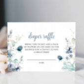 冬の葉赤ちゃんシャワーおむつラッフル エンクロージャーカード