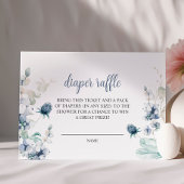 冬の葉赤ちゃんシャワーおむつラッフル エンクロージャーカード