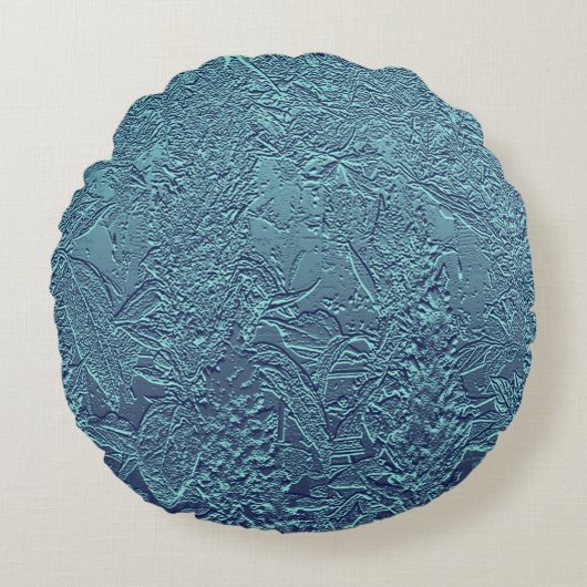 冬の葉…... ラウンドクッション (正面)