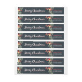 冬の葉 ラップアラウンドラベル (シート)