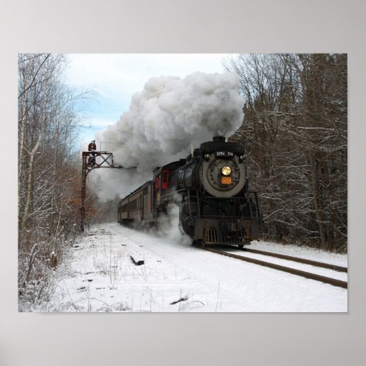 冬の蒸気 ポスター (正面)