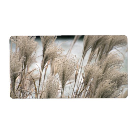 冬の藁 ラベル (正面)
