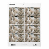 冬の藁 ラベル (フルシート)