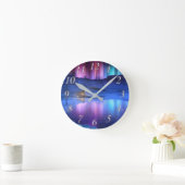 冬の虹の時計 ラウンド壁時計 (ホーム)