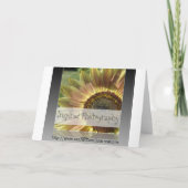 冬の虹 カード (裏面)