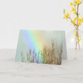 冬の虹 カード (黄色い花)