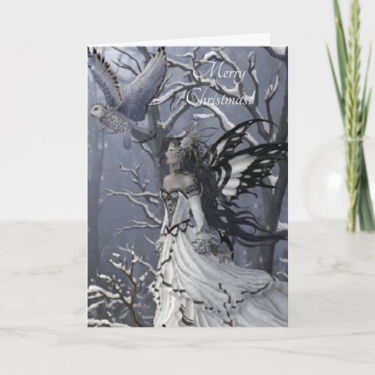 冬の蝶の妖精 シーズンカード (正面)