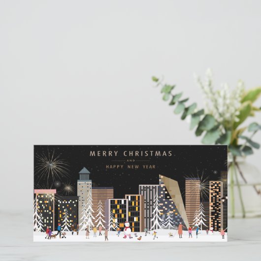 冬の街ワンダーランド写真とクリスマスシーン (スタンド正面)