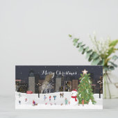 冬の街ワンダーランド写真とクリスマスシーン (スタンド正面)