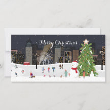 冬の街ワンダーランド写真とクリスマスシーン