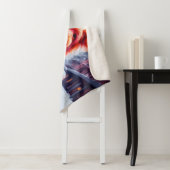 冬の街並みに愛らしい霜の降りた通り犬 シェルパブランケット (インサイチュ)