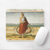 冬の衣服のPomeioocの年長者 マウスパッド (マウス)