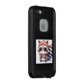 冬の装いのアライグマくん  LifeProof iPhoneケース (裏面/右)