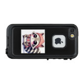 冬の装いのアライグマくん  LifeProof iPhoneケース (裏面横)