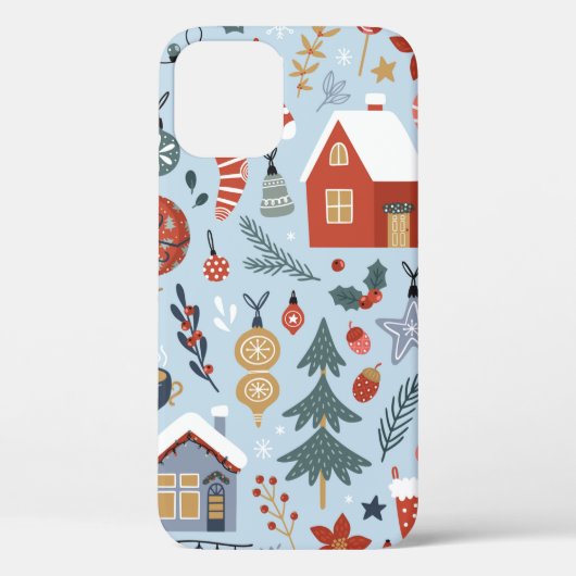 冬の装飾品のクリスマスコレクション Case-Mate iPhoneケース (裏面)