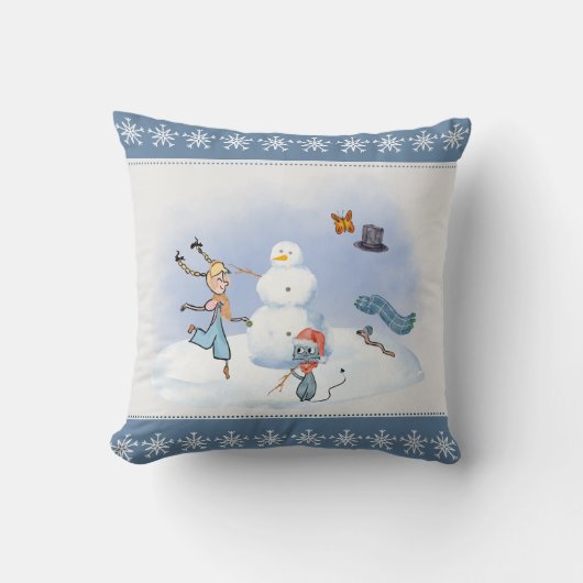 冬の装飾用クッション クッション (正面)