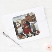 冬の裏庭 スクエアシール (封筒)