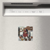 冬の裏庭 マグネット (インサイチュ (食洗機))