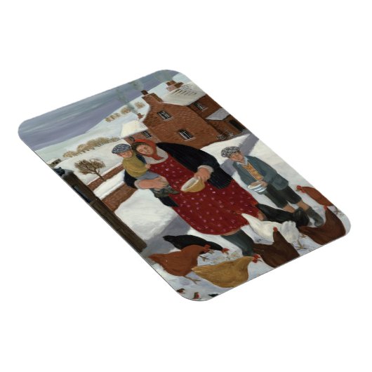 冬の裏庭 マグネット (右側)