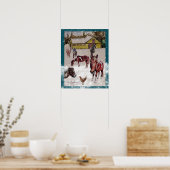 冬の西ヒルズランチ（ケリアの馬） ポスター (キッチン)