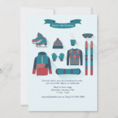 冬の要素 招待状 (正面)