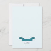 冬の要素 招待状 (裏面)