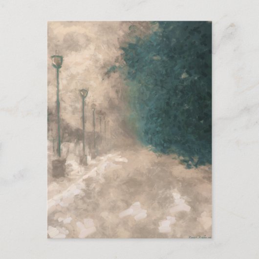 冬の見通し ポストカード (正面)