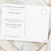 冬の親密結婚なディナー招待状はがき シーズンポストカード