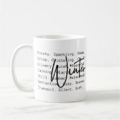 冬の言葉と感情セラミックマグカップ コーヒーマグカップ (左)