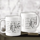 冬の言葉と感情セラミックマグカップ コーヒーマグカップ