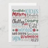 冬の言葉サブウェイアート シーズンカード (正面/裏面)