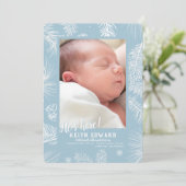 冬の訪れ フォト 出生発表 招待状 (スタンド正面)