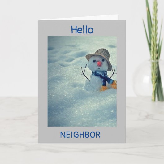 **冬の誕生日を*NEIGHBOR*カードに カード (正面)