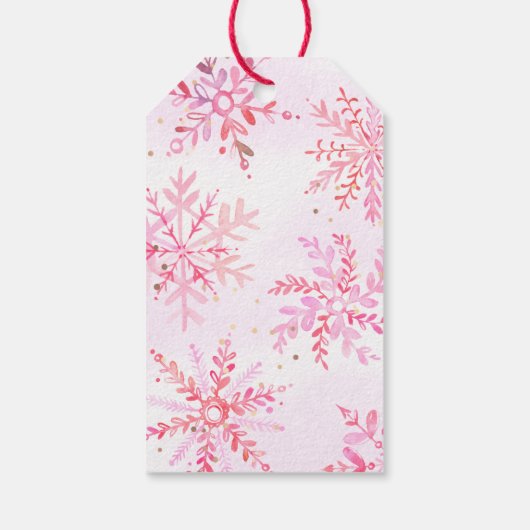 冬の誕生日サンキューラベル ギフトタグ (裏面)