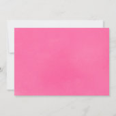 冬の誕生日パーティーの女の子の写真 サンキューカード (裏面)