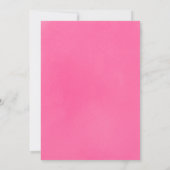 冬の誕生日パーティーの女の子、雪に感謝 サンキューカード (裏面)