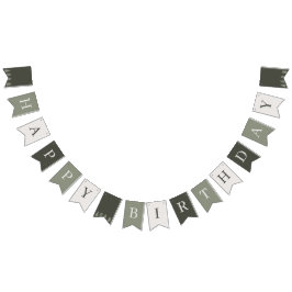 冬の誕生日パーティー バンティングフラッグ