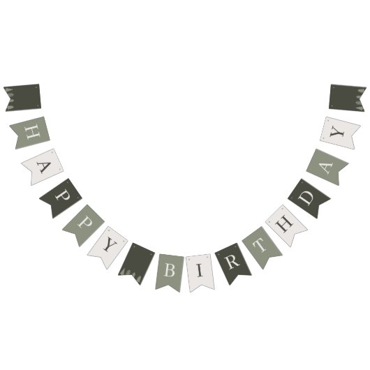 冬の誕生日パーティー バンティングフラッグ (全)