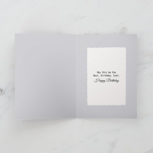 冬の誕生日ベンチ カード (内部)