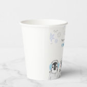 冬の誕生日少年の動物 紙コップ (右)